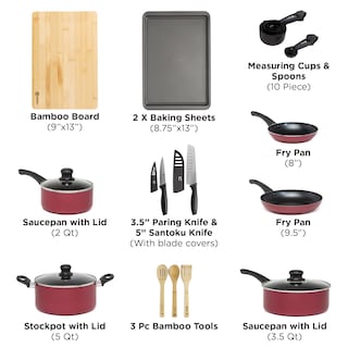 Foto 2 | Juego De Utensilios De Cocina Ecolution Easy Clean, Cerámica Antiadherente, 26 Piezas - Venta Internacional.