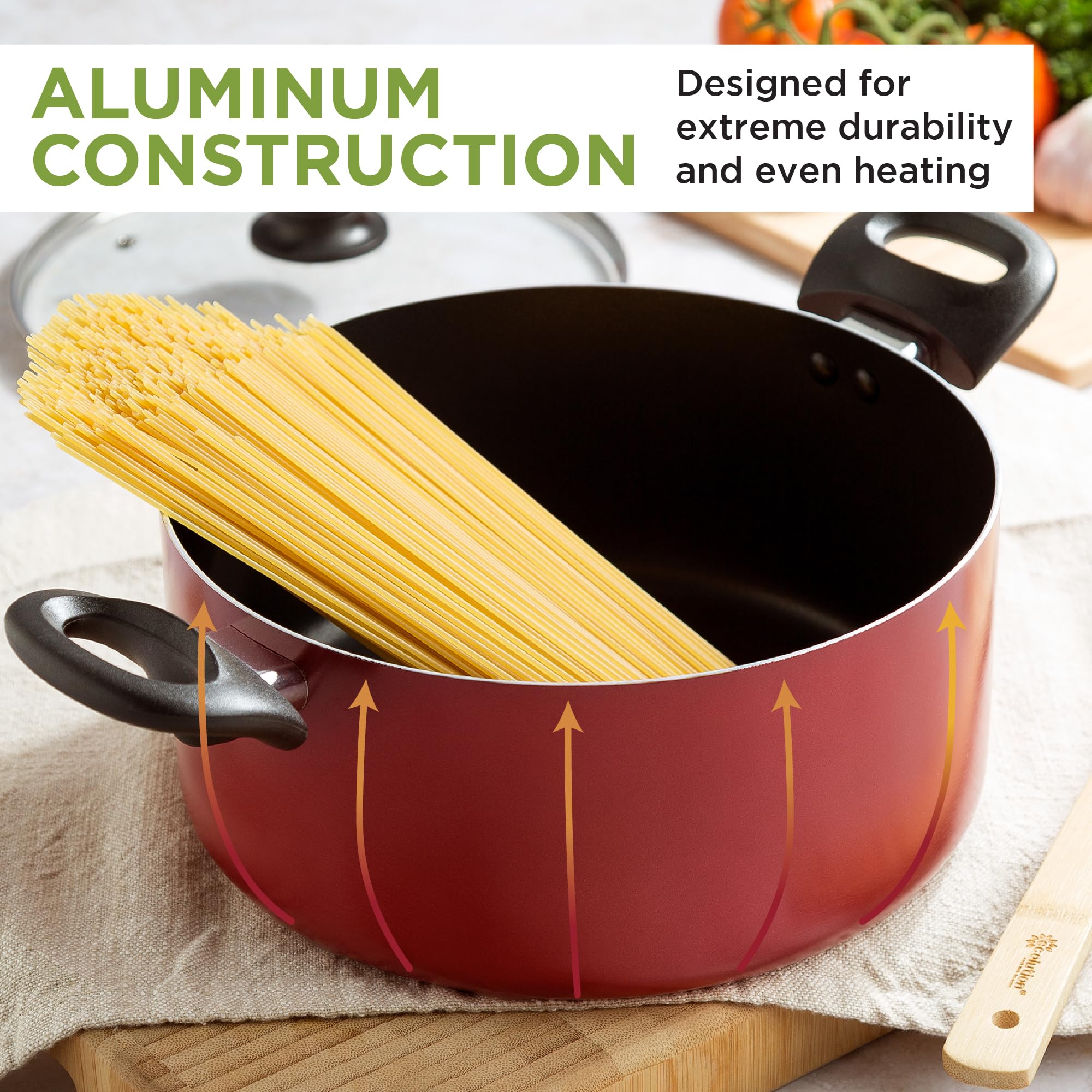 Foto 5 | Juego De Utensilios De Cocina Ecolution Easy Clean, Cerámica Antiadherente, 26 Piezas - Venta Internacional.