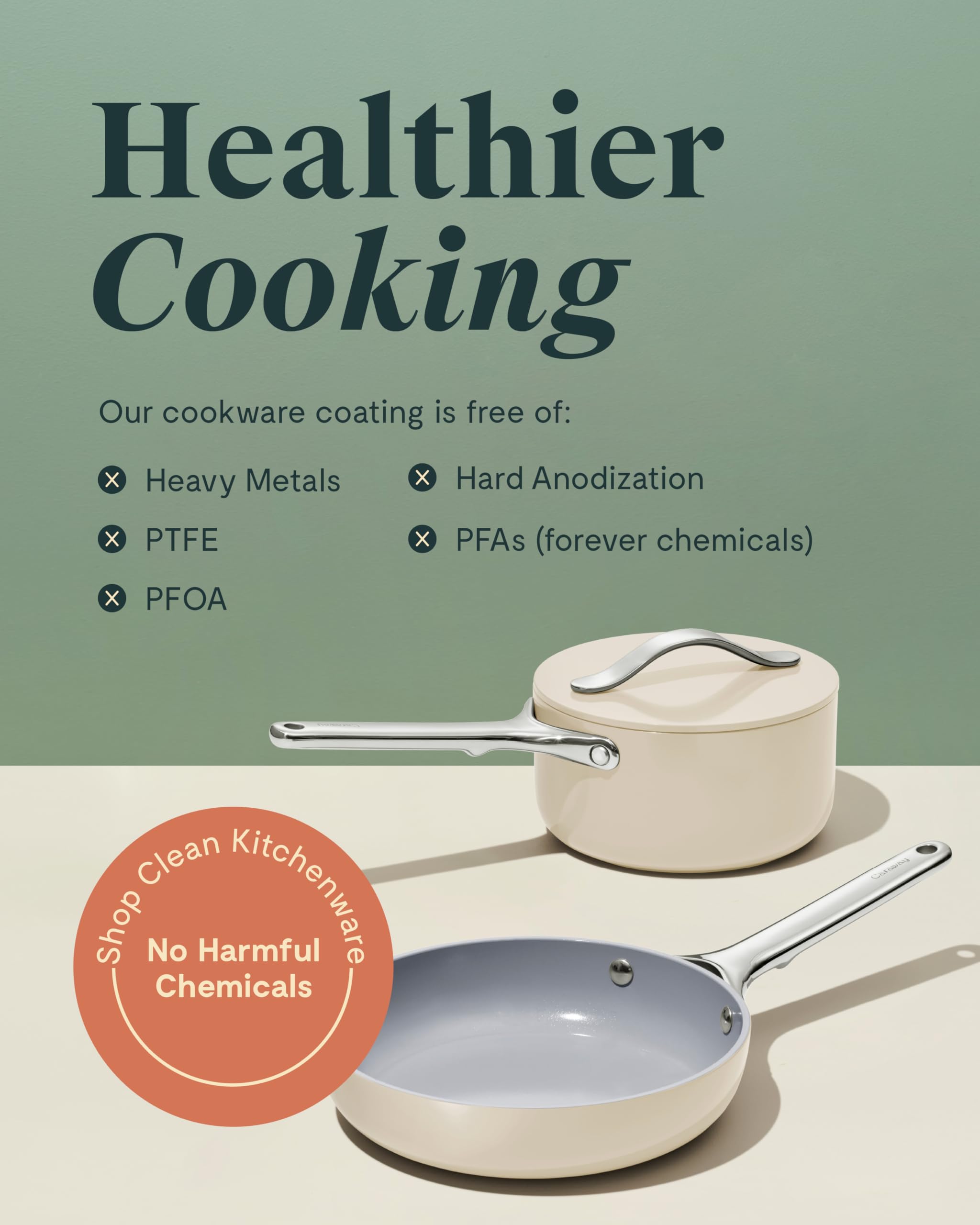 Foto 7 pulgar | Juego de Cocina Caraway Mini de Cerámica Antiadherente de 1 l y 1,7 l con Rejilla - Venta Internacional