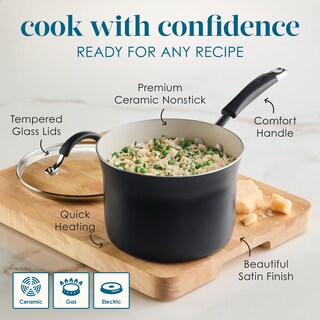 Foto 7 | Set de Utensilios de Cocina Rachael Ray Cucina Cerámica Antiadherente 13 Piezas - Venta Internacional