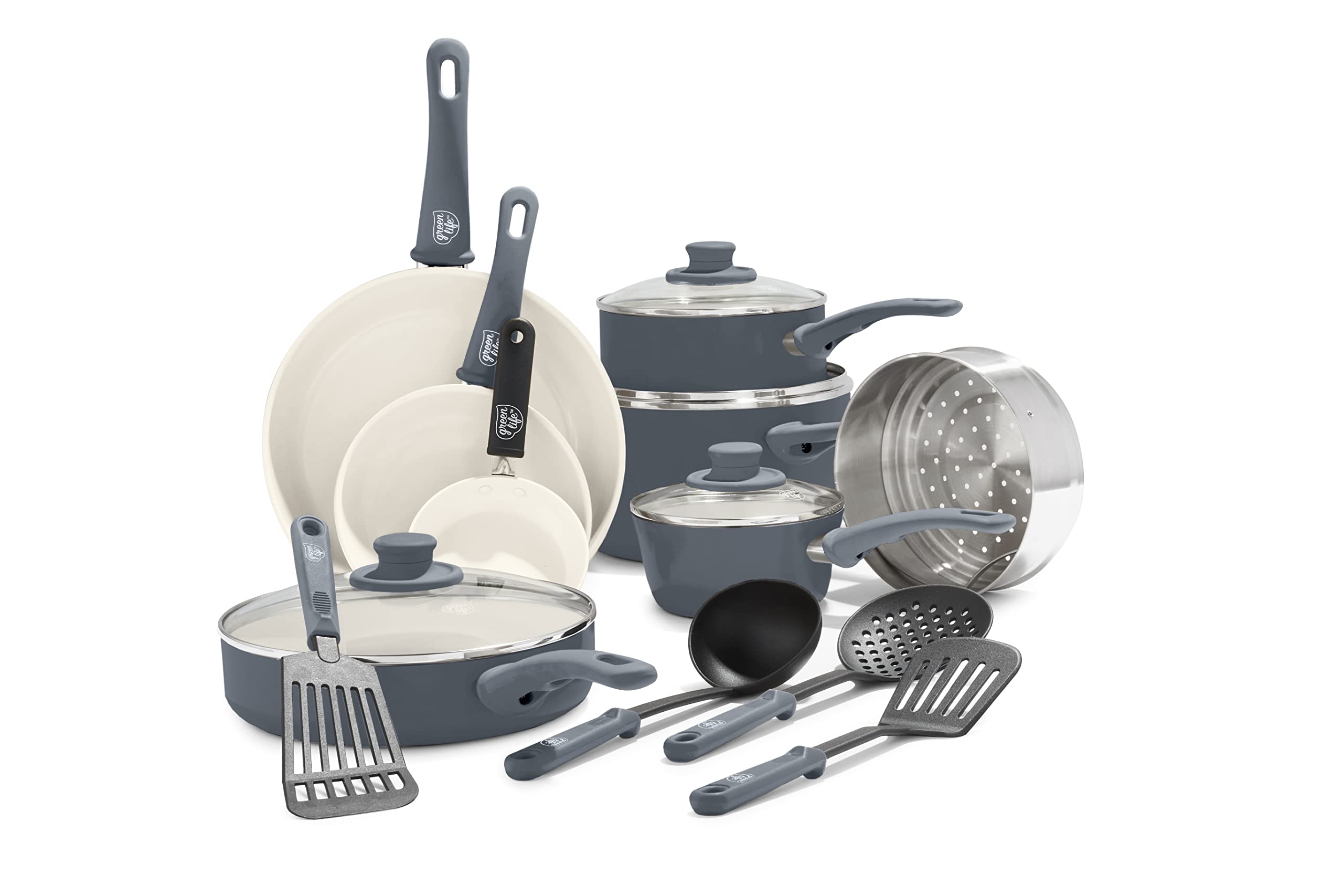 Foto 2 pulgar | Bateria de Cocina Greenlife Soft Grip 16 Piezas - Venta Internacional