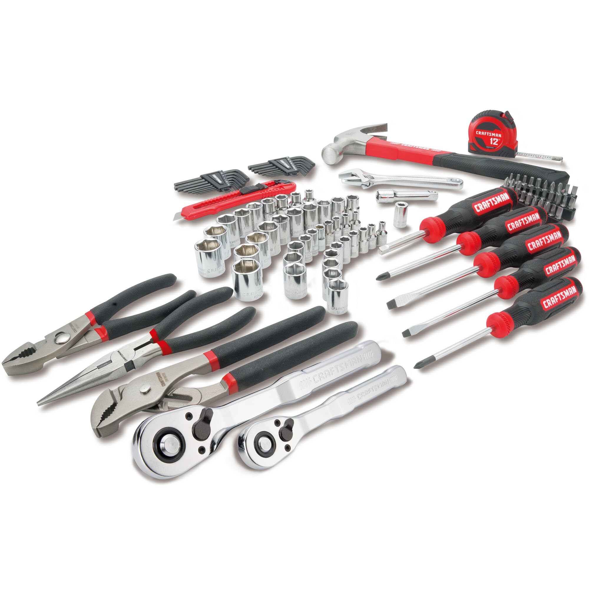 Foto 1 | Juego de Herramientas Mecánicas Craftsman de 102 Piezas SAE/Métrico - Venta Internacional
