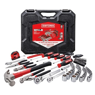 Foto 2 | Juego de Herramientas Mecánicas Craftsman de 102 Piezas SAE/Métrico - Venta Internacional