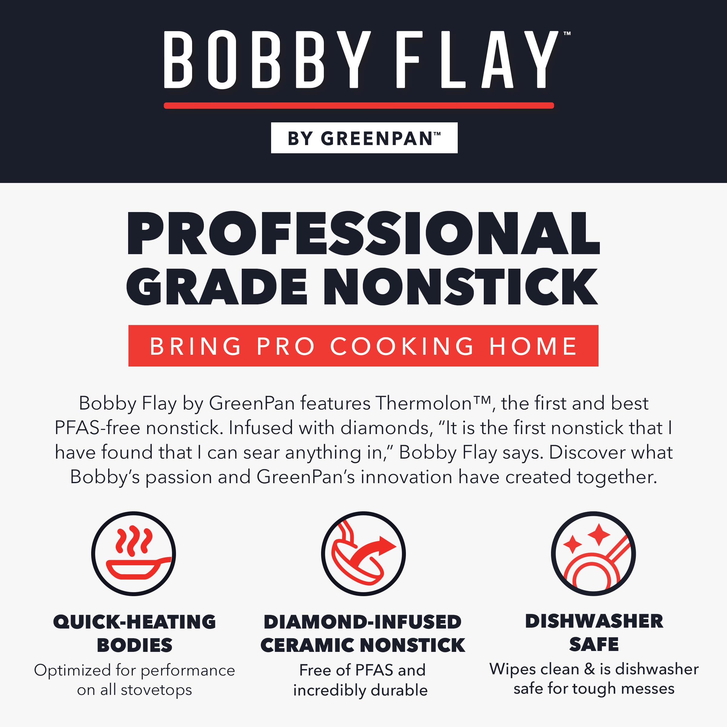 Foto 6 pulgar | Bateria de Cocina Greenpan X Bobby Flay 13 Piezas  - Venta Internacional