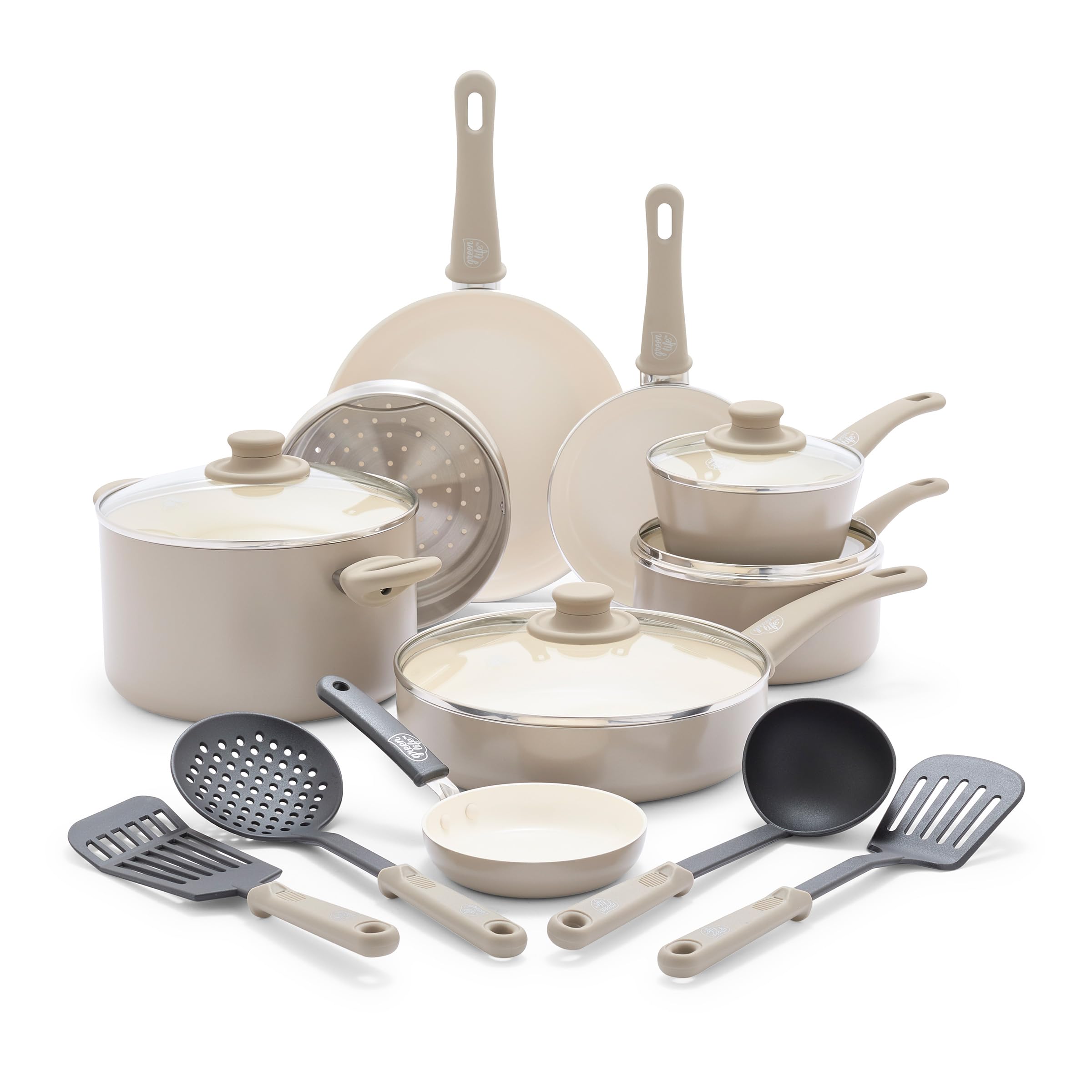 Foto 2 pulgar | Bateria de Cocina Greenlife Soft Grip 16 Piezas - Venta Internacional