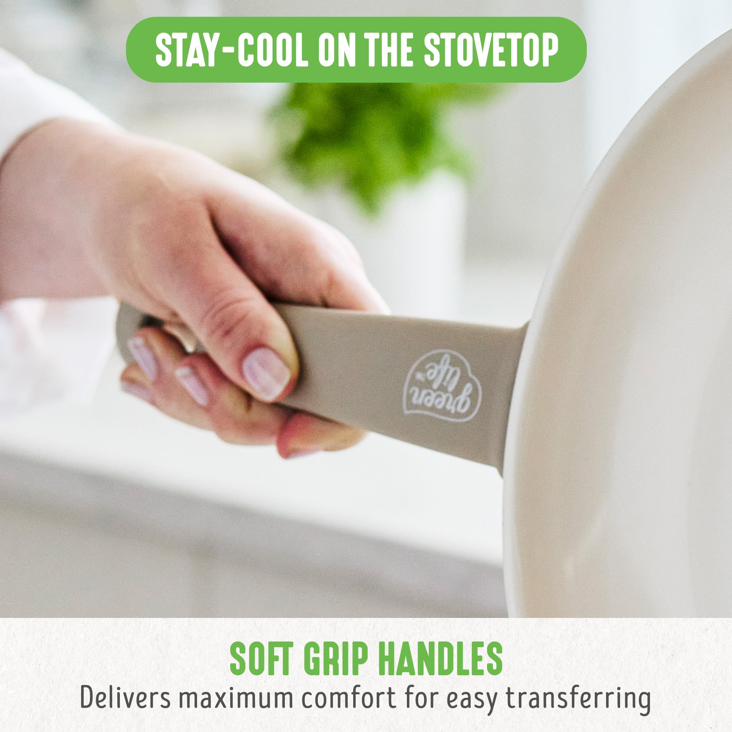 Foto 6 pulgar | Bateria de Cocina Greenlife Soft Grip 16 Piezas - Venta Internacional