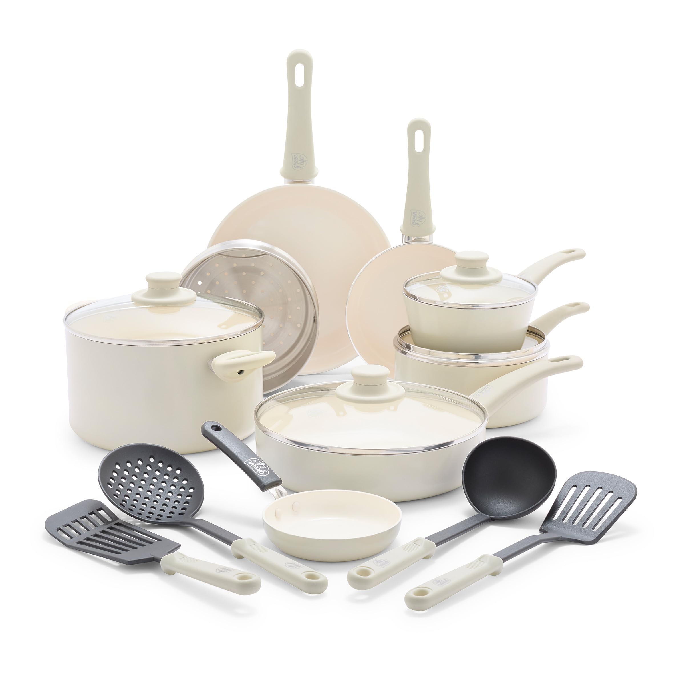 Foto 2 pulgar | Bateria de Cocina Greenlife Soft Grip 16 Piezas - Venta Internacional