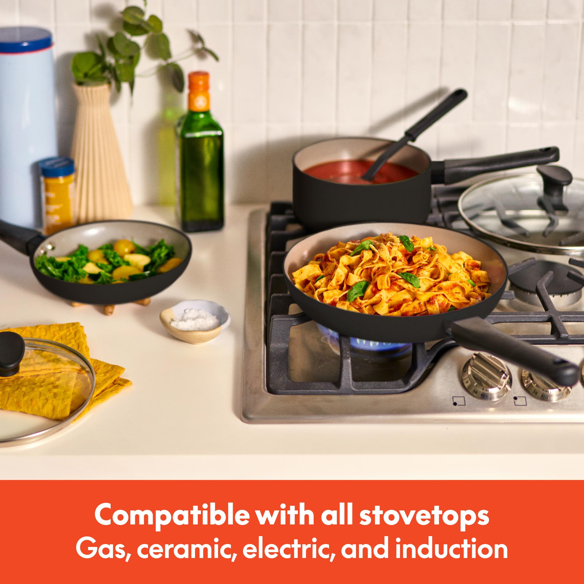 Foto 8 pulgar | Set de Cocina Bella de 21 Piezas con Revestimiento Antiadherente de Cerámica Negro - Venta Internacional