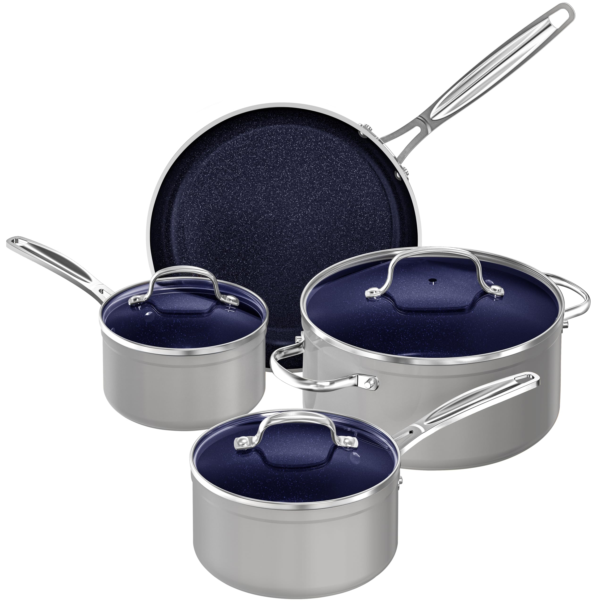 Foto 2 pulgar | Juego de Cocina Nuwave Healthy Duralon Blue Ceramic 7 Piezas - Venta Internacional