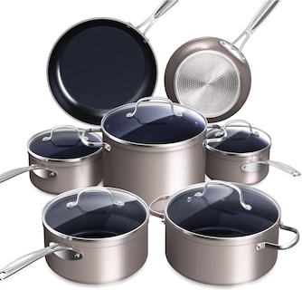 Foto 1 | Set de Utensilios de Cocina Nuwave Healthy Duralon Blue Ceramic Antiadherente - Venta Internacional