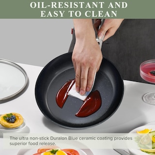 Foto 3 | Set de Utensilios de Cocina Nuwave Healthy Duralon Blue Ceramic Antiadherente - Venta Internacional
