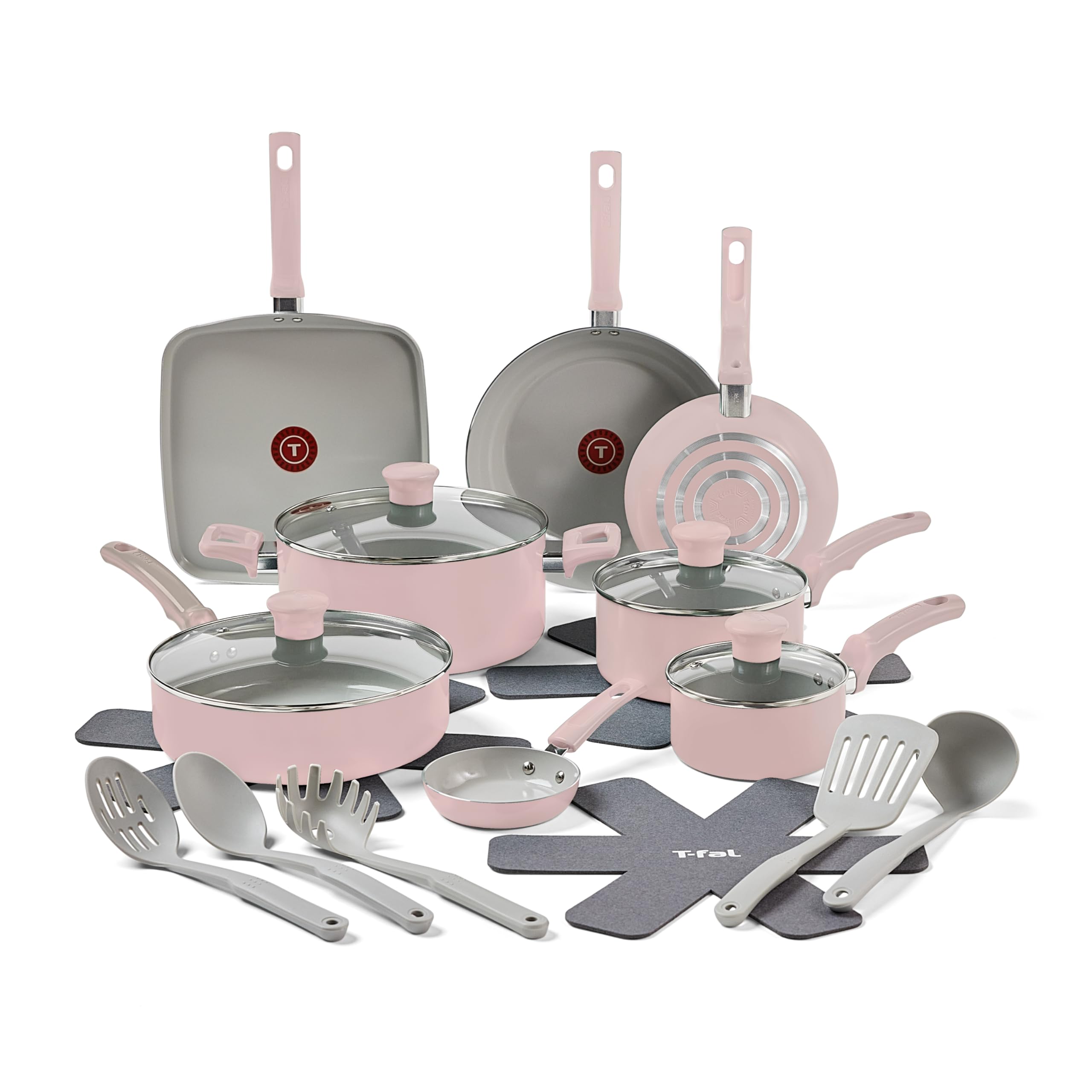 Foto 1 | Juego De Utensilios De Cocina T-fal Refresh Ceramic De 20 Piezas Con Antiadherente - Venta Internacional.