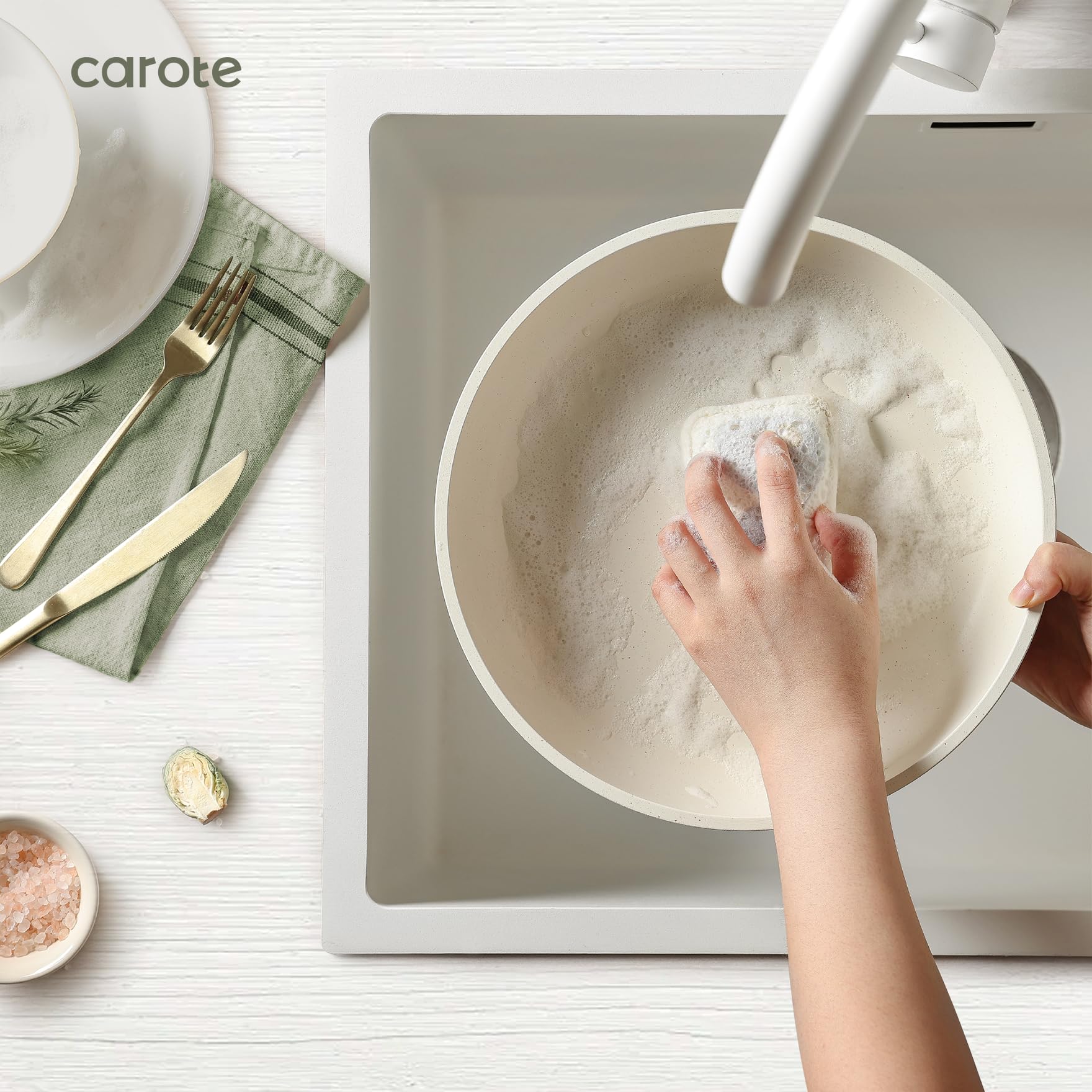 Foto 7 | Juego de Sartenes Carote Antiadherentes con Mango Extraíble 11 Piezas - Venta Internacional