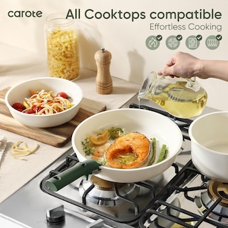 Foto 4 | Juego De Utensilios De Cocina Carote Ceramic, 18 Piezas, Antiadherentes Por Inducción, Verde - Venta Internacional.