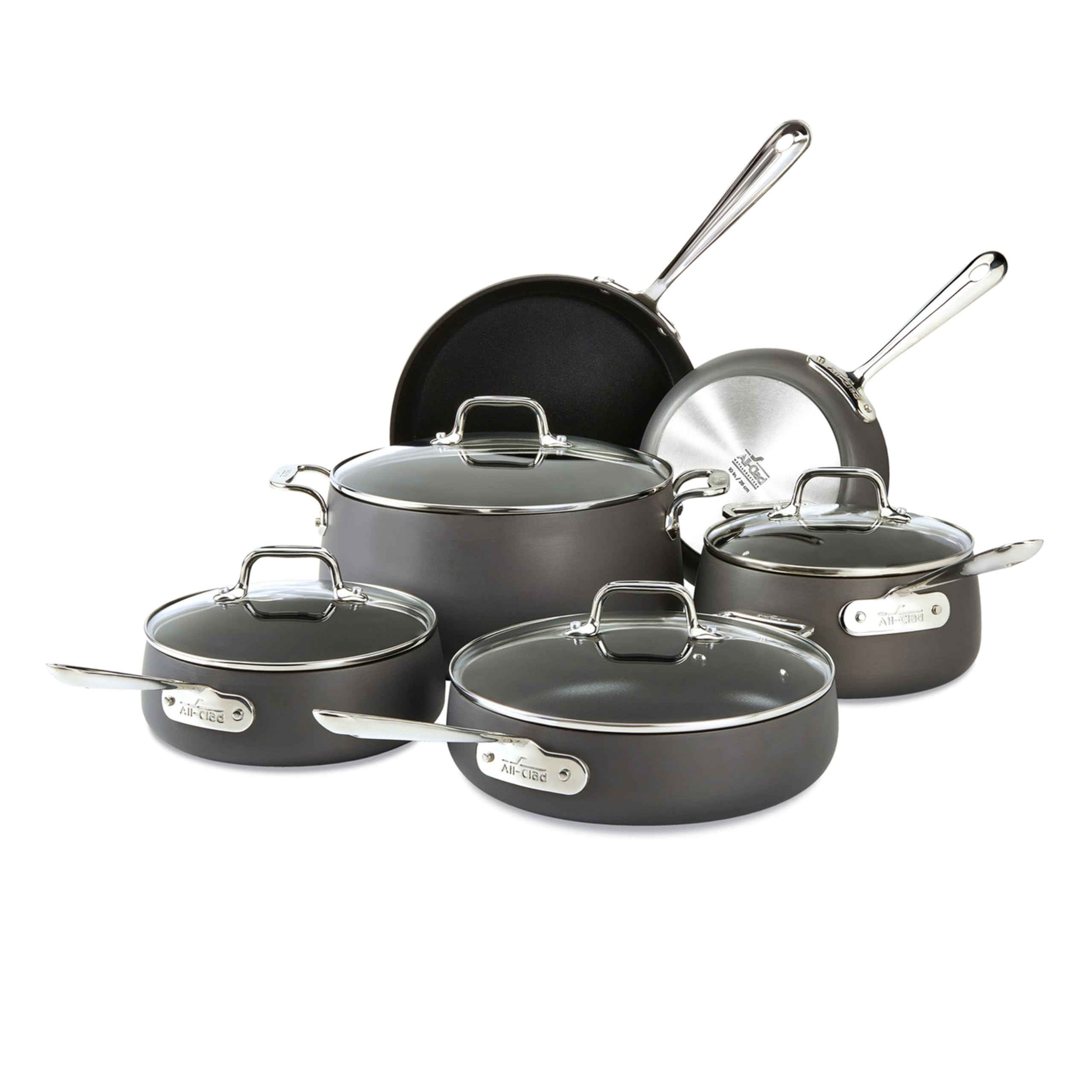 Foto 1 | Juego De Utensilios De Cocina All-clad Ha1, Anodizado Duro, Antiadherente, 10 Piezas - Venta Internacional.