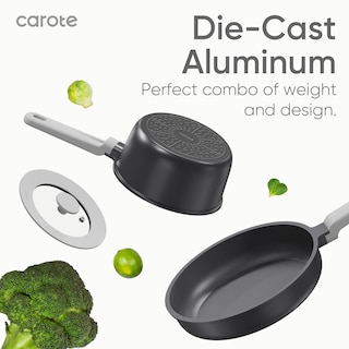 Foto 4 | Juego De Ollas Y Sartenes Carote, Utensilios De Cocina De Inducción Antiadherentes, 11 Piezas - Venta Internacional.