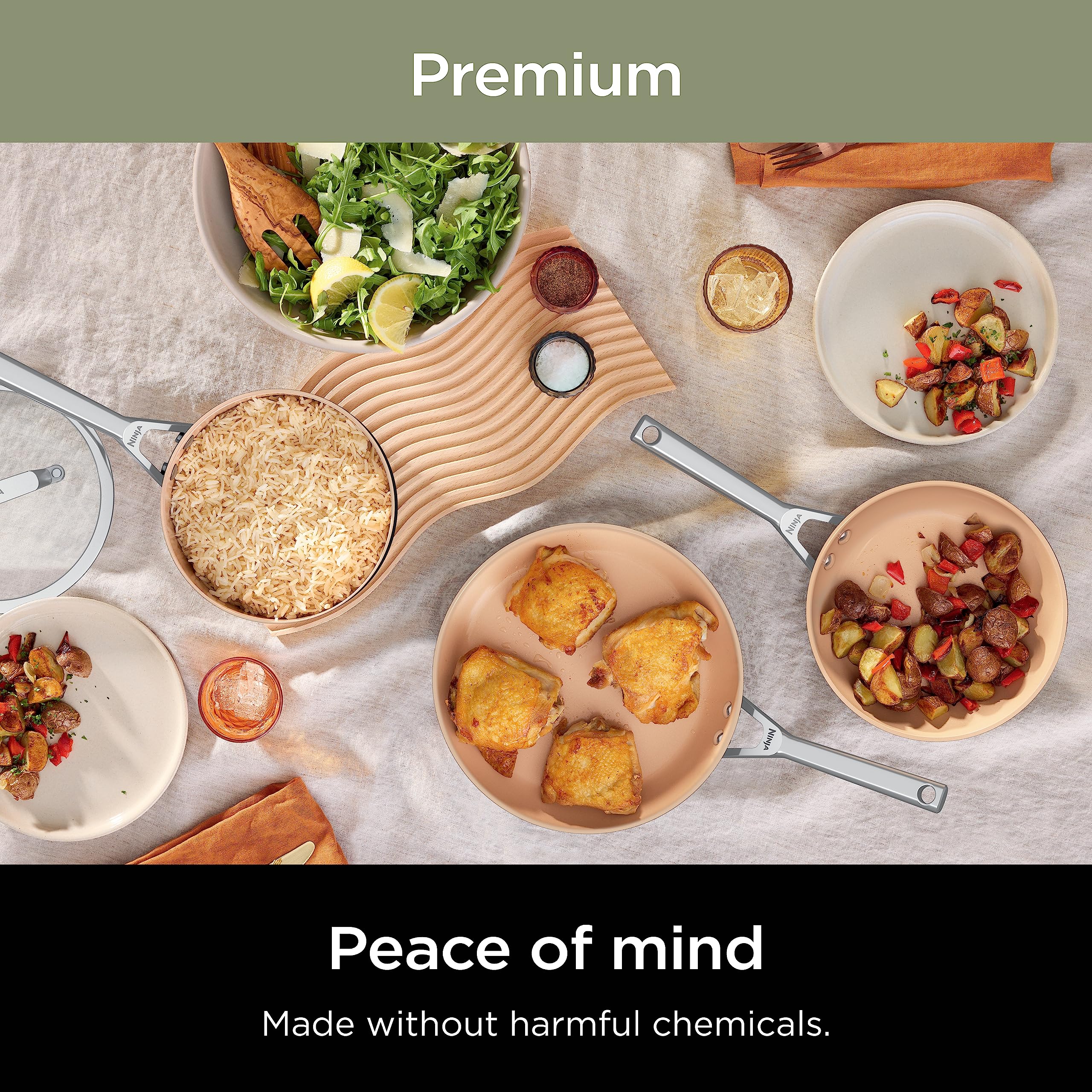 Foto 5 | Set De Utensilios De Cocina Ninja Extended Life Premium Ceramic 9 Piezas - Venta Internacional.