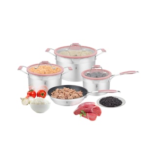 Foto 1 | Batería de Cocina Bogner de Acero Inoxidable 304 7 Piezas Rosa Bcps06p