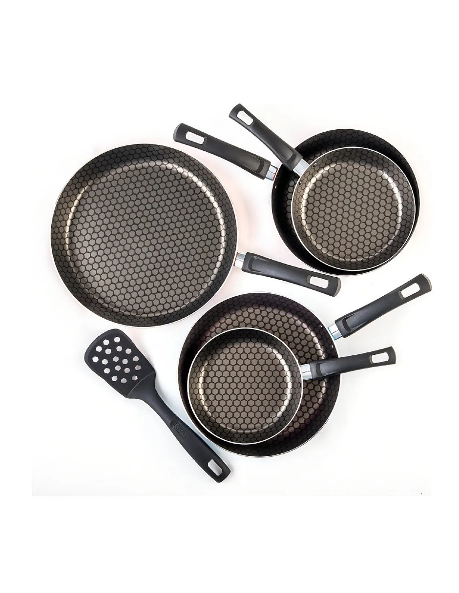 Foto 5 pulgar | Juego 5 Sartenes Fashion Cook Cinsa + Gratis Termo Güish De Regalo