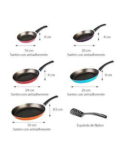 Foto 6 | Juego 5 Sartenes Fashion Cook Cinsa + Gratis Termo Güish De Regalo