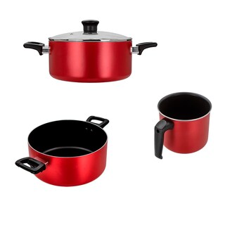 Foto 4 | Batería 25pzas Familycook Rojo Tfal 5mm Titanium Utensilios
