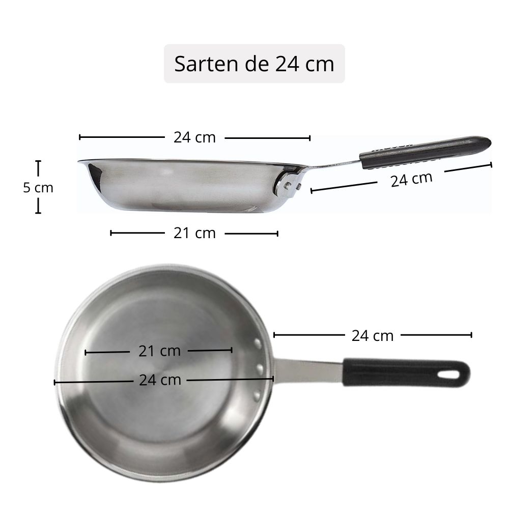Foto 4 pulgar | Moven Juego Sartenes Acero Inoxidable Con Mango De Neopreno 3pzs