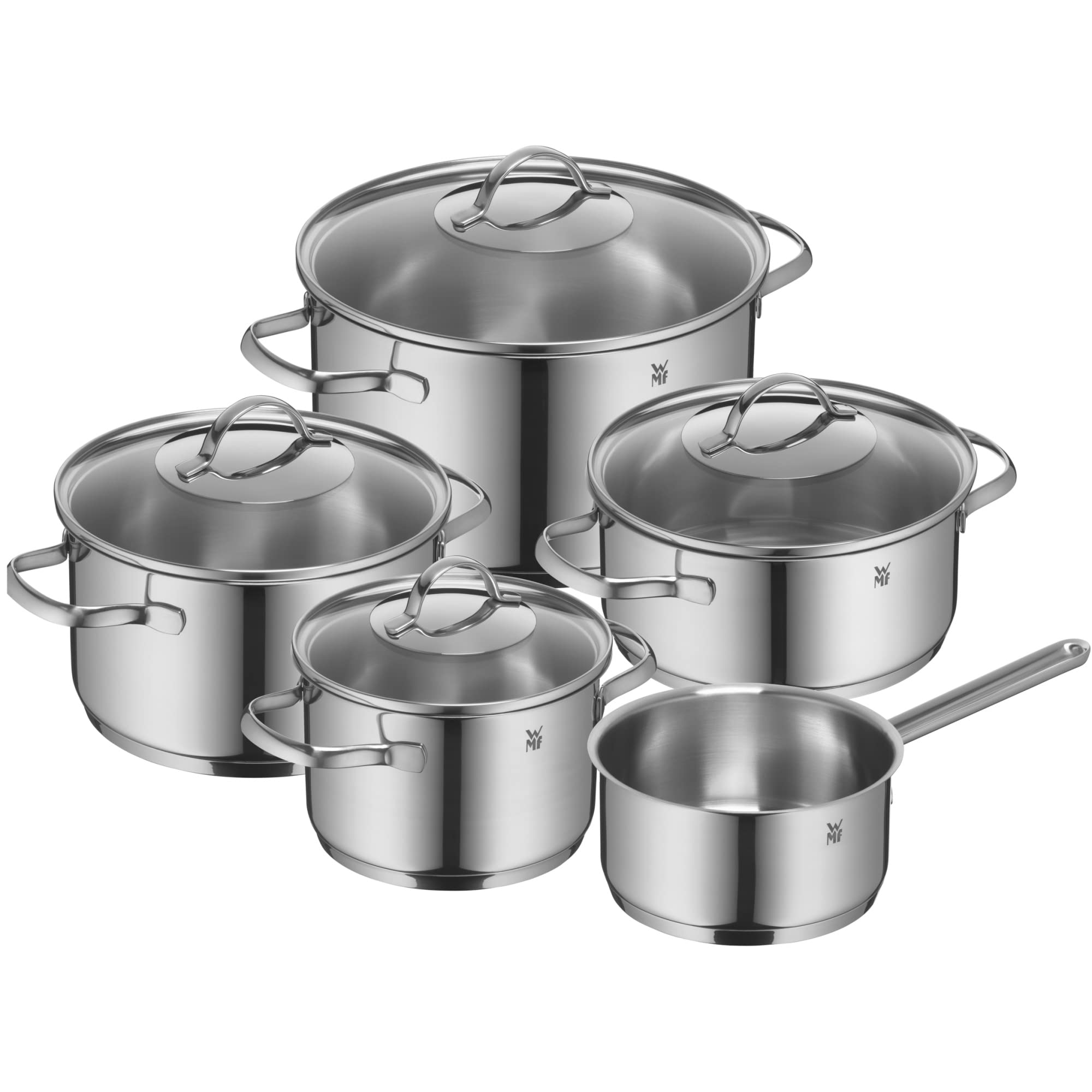 Foto 1 | Juego De Ollas Wmf Provence Plus Cromargan De 5 Piezas Plateadas - Venta Internacional.