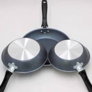 Foto 3 | Juego De 3 Sartenes Tramontina 20298271 Turim 18 20 24 Cm 1.2mm De Espesor Aluminio Granito Azul