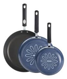 Foto 2 | Juego De Sartenes Tramontina 80156104 Porcelanizados 20cm, 25cm Y 30cm 3mm De Espesor Azul