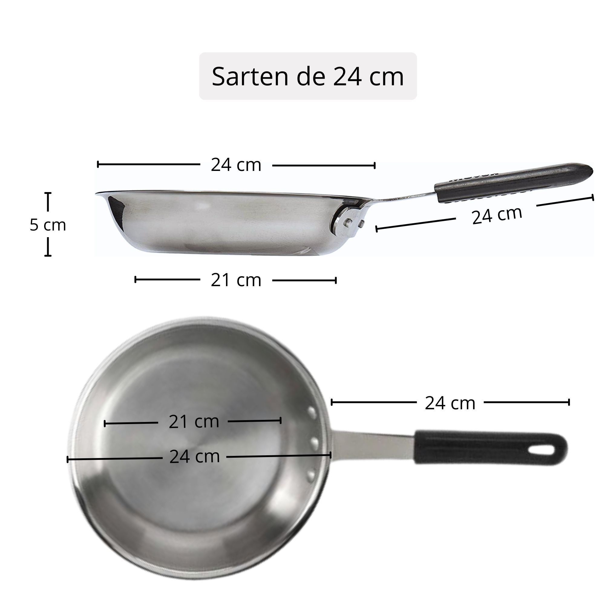 Foto 4 pulgar | Juego de Sartenes Moven de Acero Inoxidable 4 Piezas