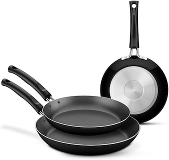 Foto 1 | Juego De 3 Sartenes Tramontina Chelsea 20199007 20 26 30 Cm Aluminio Negro