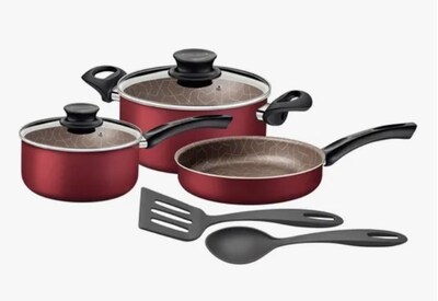 Foto 1 | Bateria De Cocina Tramontina 28599704 Paris Con Utensilios Rojo