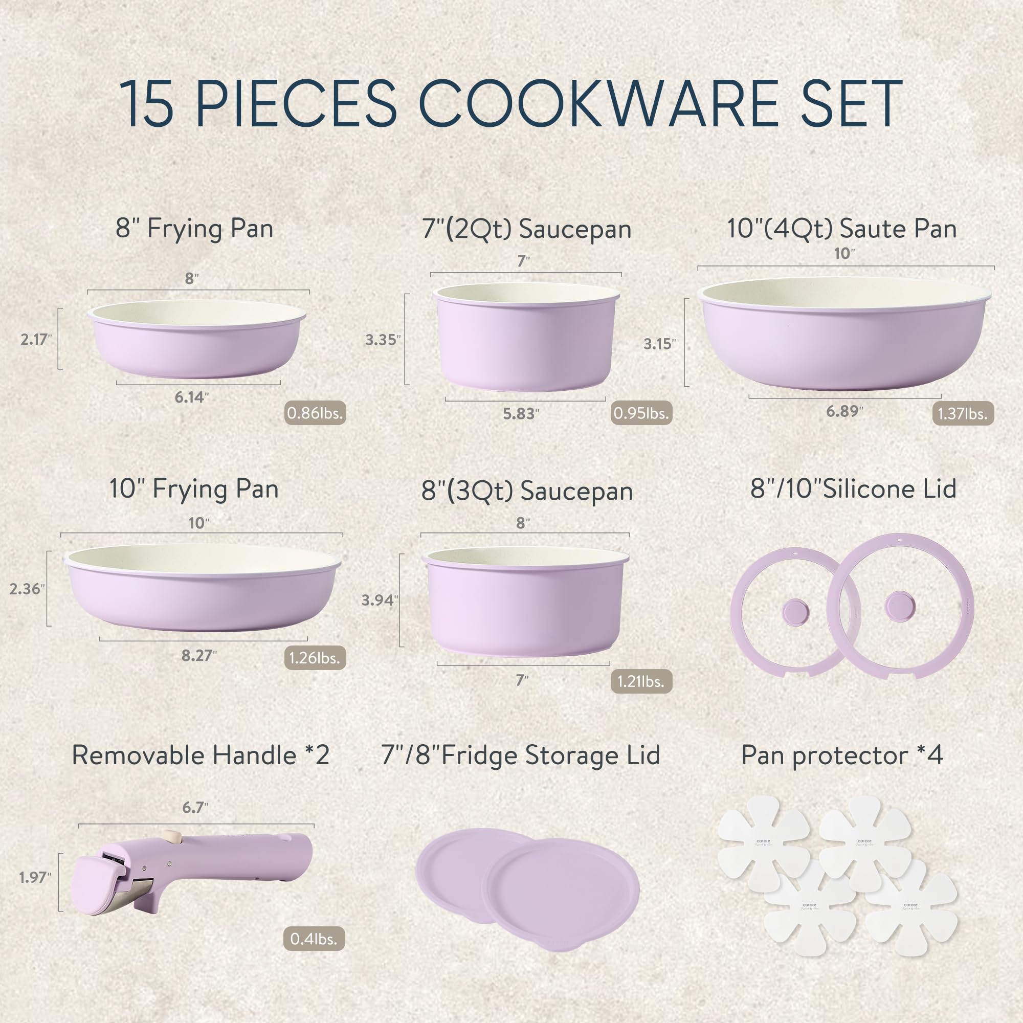 Foto 3 pulgar | Juego de Utensilios de Cocina Carote Antiadherentes 15 Piezas- Venta Internacional