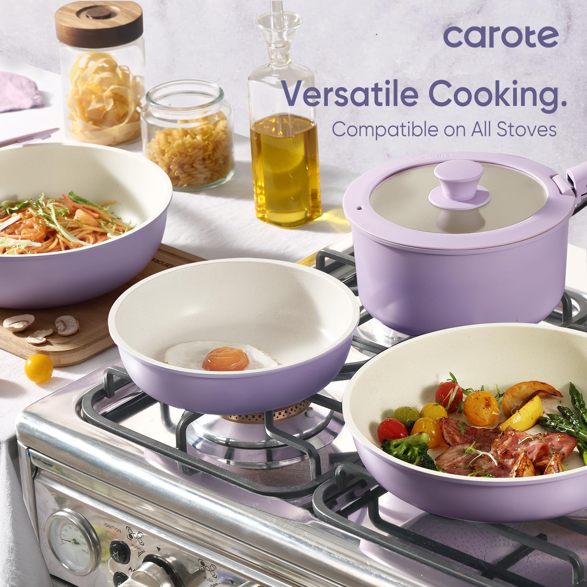 Foto 6 | Juego de Utensilios de Cocina Carote Antiadherentes 15 Piezas- Venta Internacional