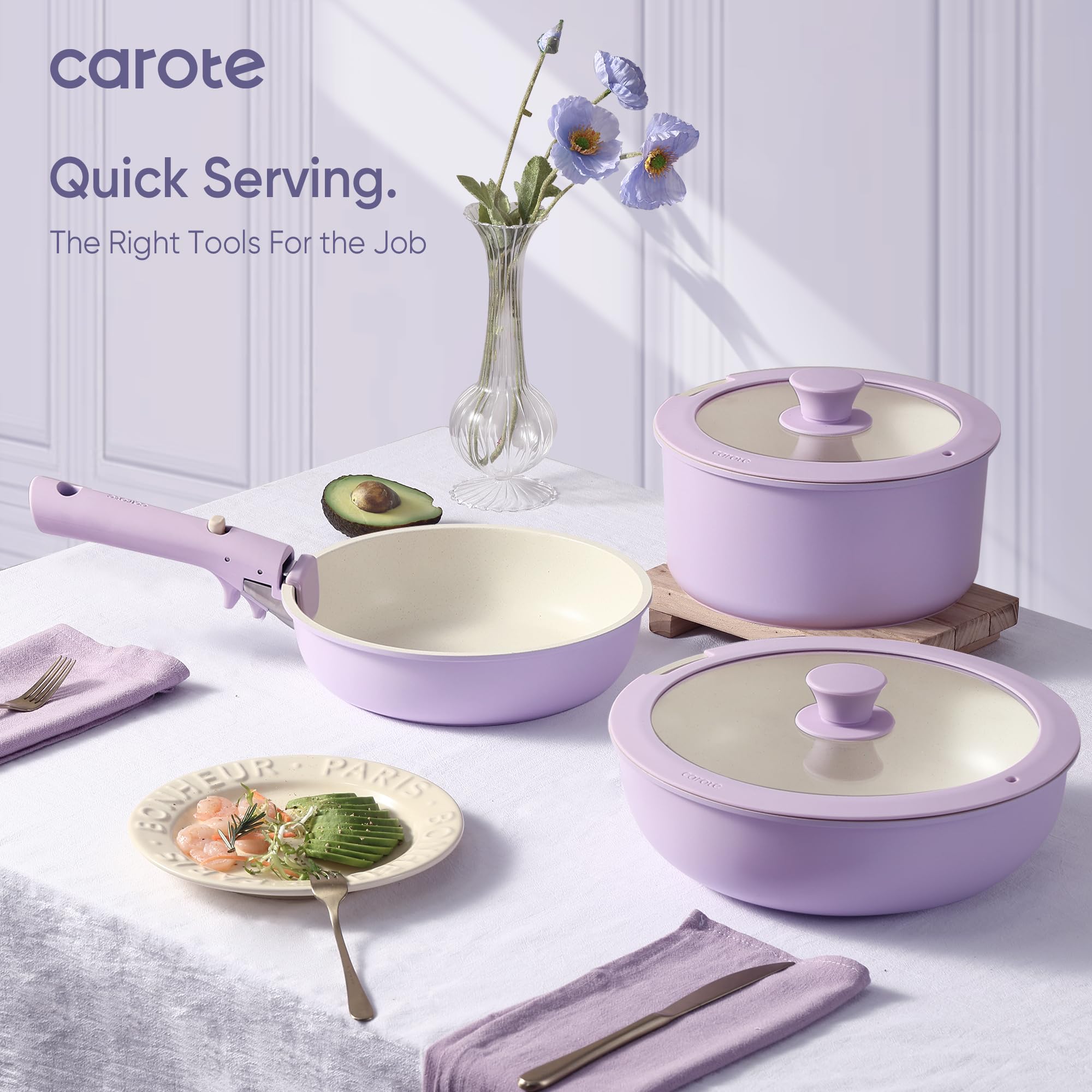 Foto 7 | Juego de Utensilios de Cocina Carote Antiadherentes 15 Piezas- Venta Internacional