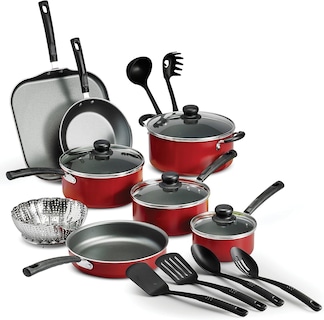 Foto 1 | Batería de Cocina Tramontina 80119567 Primaware Aluminio 18 Piezas Rojo