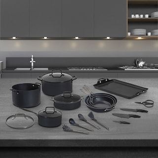 Foto 8 | Batería De Cocina Jade Cook Jade Black + Utensilios 20 Piezas