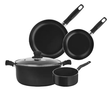 Foto 1 | Bateria 5 Piezas Color Negra T-fal