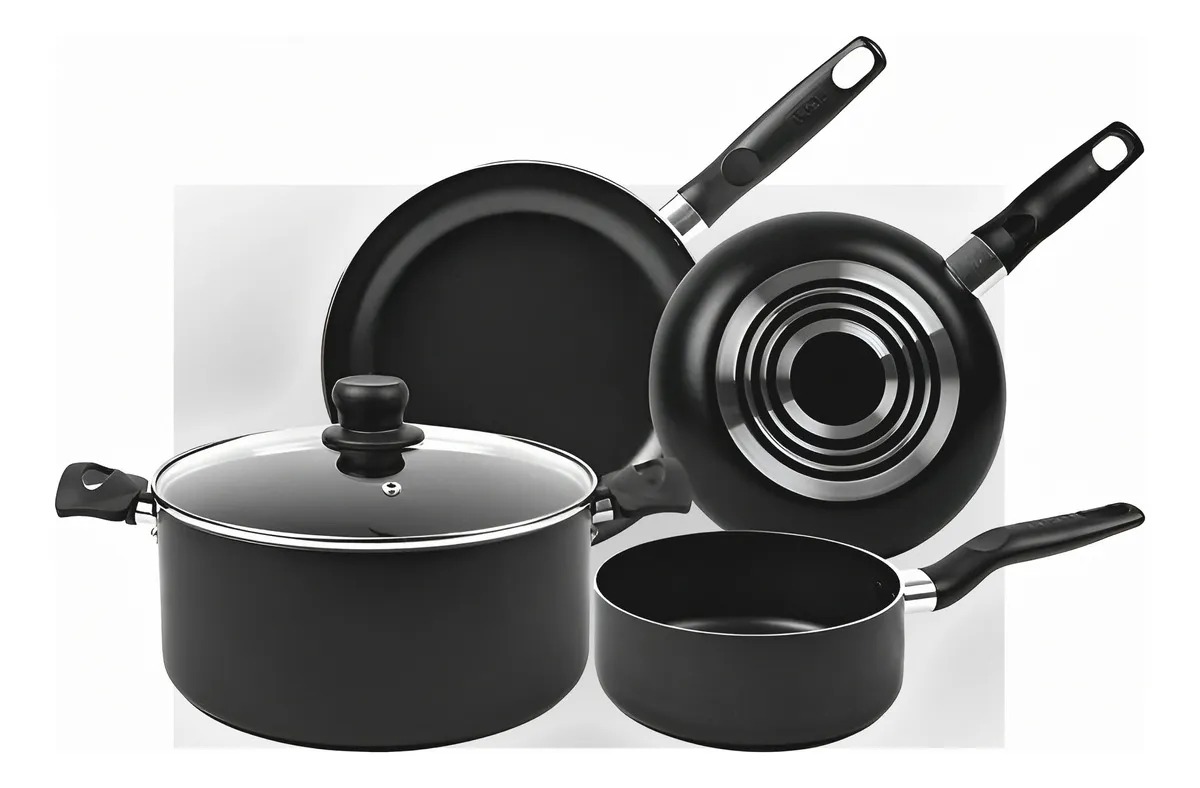 Foto 2 | Bateria 5 Piezas Color Negra  T-fal