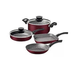 Foto 1 | Bateria De Cocina 6 Piezas Atlantic Roja Tramontina