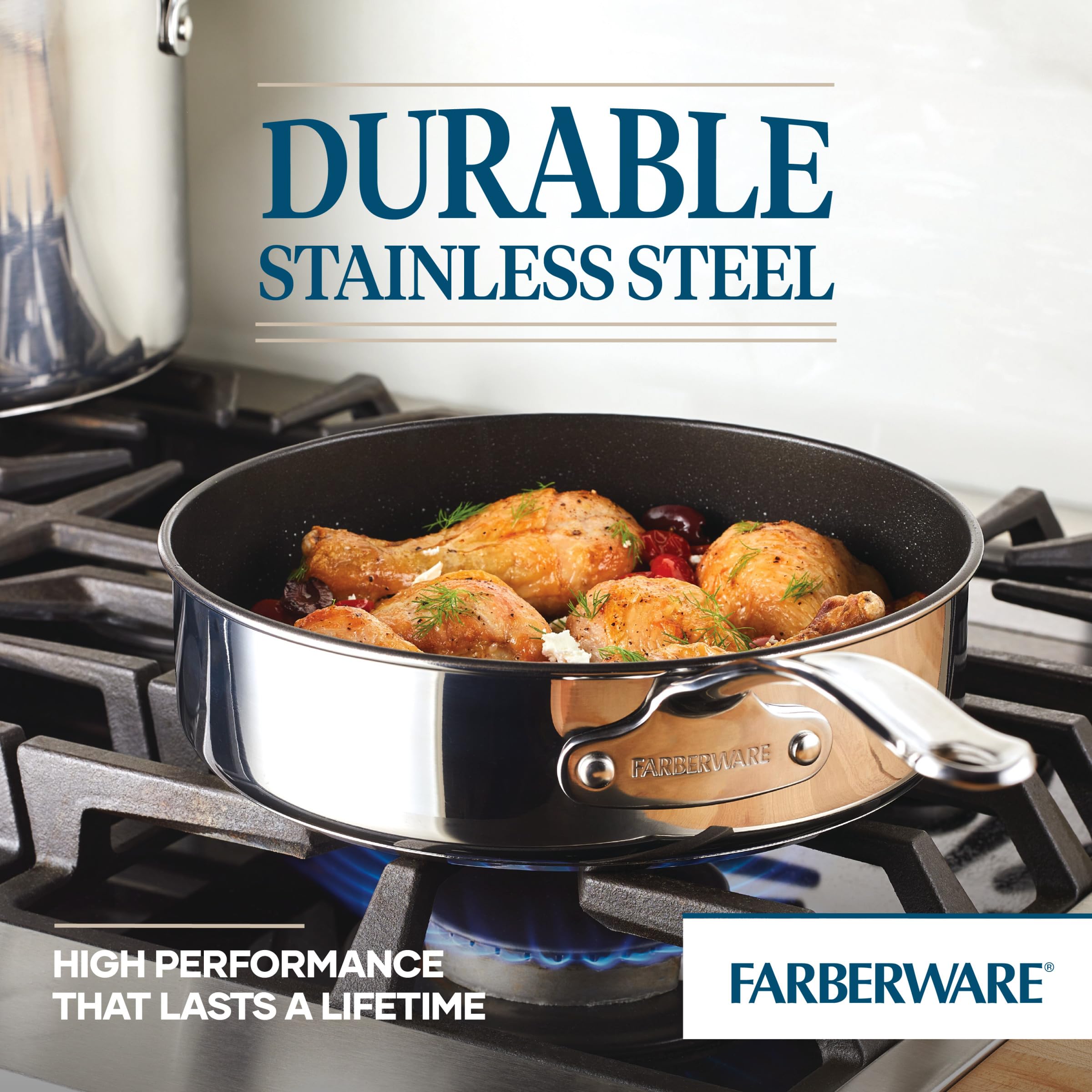 Foto 6 | Juego De Utensilios De Cocina Farberware Millennium De Acero Inoxidable, 10 Piezas - Venta Internacional.