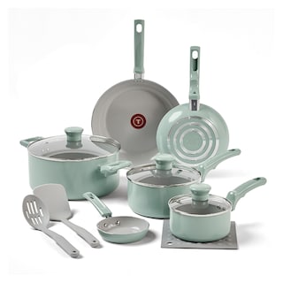 Foto 1 | Juego De Utensilios De Cocina T-fal Refresh De Cerámica Antiadherente, 12 Piezas - Venta Internacional.