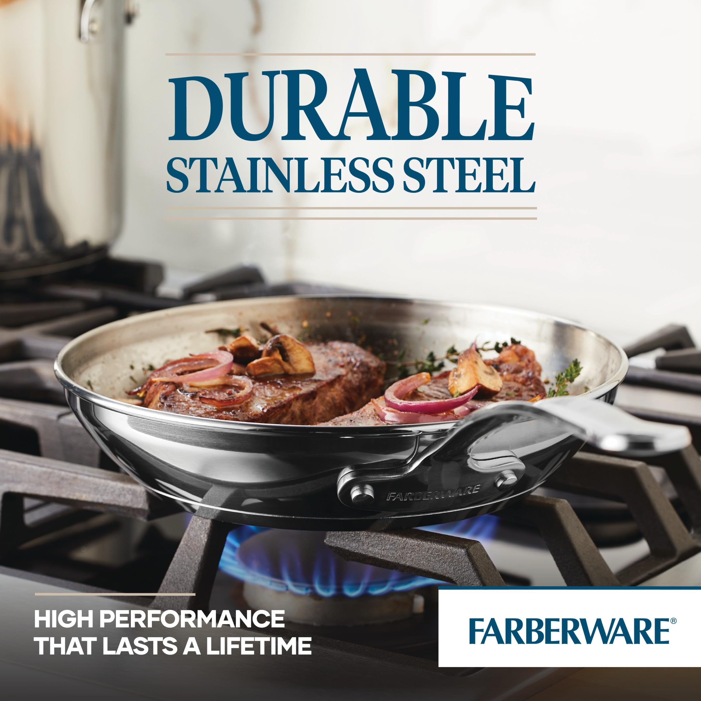 Foto 7 | Juego De Utensilios De Cocina Farberware Millennium De Acero Inoxidable, 10 Piezas - Venta Internacional.