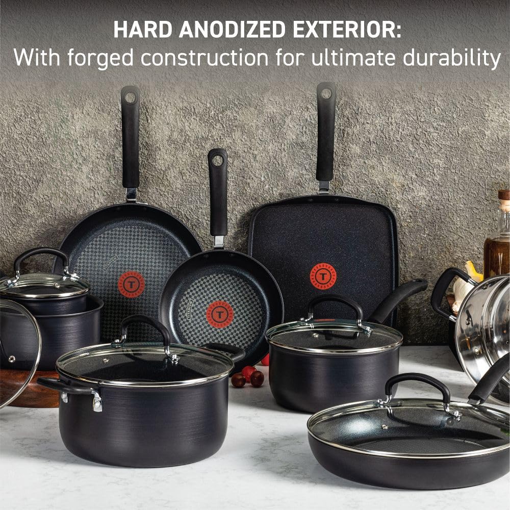 Foto 4 pulgar | Juego De Utensilios De Cocina T-fal Ultimate, Antiadherente Anodizado Duro, 14 Piezas - Venta Internacional.