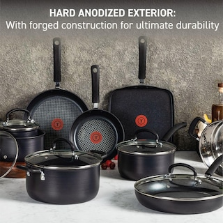 Foto 3 | Juego De Utensilios De Cocina T-fal Ultimate, Antiadherente Anodizado Duro, 14 Piezas - Venta Internacional.