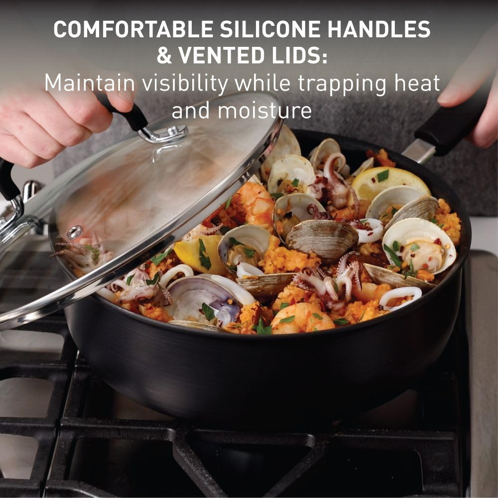 Foto 6 | Juego De Utensilios De Cocina T-fal Ultimate, Antiadherente Anodizado Duro, 14 Piezas - Venta Internacional.