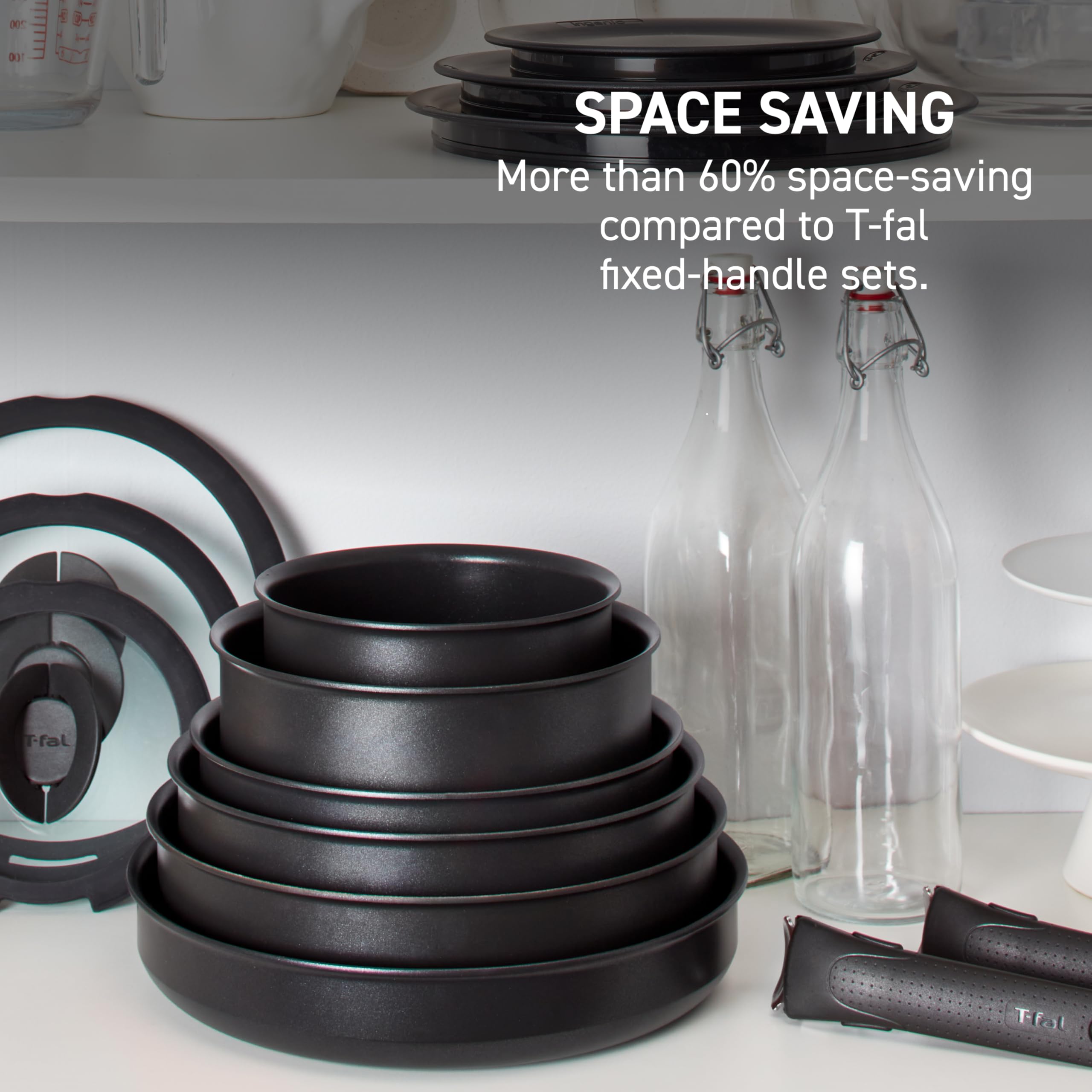 Foto 3 | Set De Utensilios De Cocina T-fal Ingenio Expertise 10 Piezas Para Inducción - Venta Internacional.