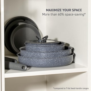 Foto 3 | Juego De Utensilios De Cocina T-fal Ingenio Essentials De 11 Piezas, Granito Gris - Venta Internacional.