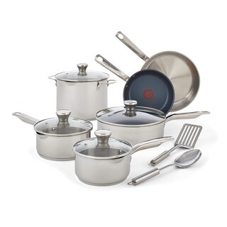 Foto 1 | Juego De Utensilios De Cocina T-fal Platinum De Acero Inoxidable 12 Piezas - Venta Internacional.
