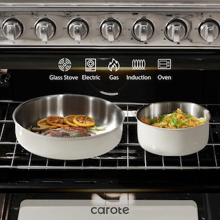 Foto 7 | Juego De Utensilios De Cocina Carote De Acero Inoxidable, 14 Piezas, Blanco De Inducción - Venta Internacional.